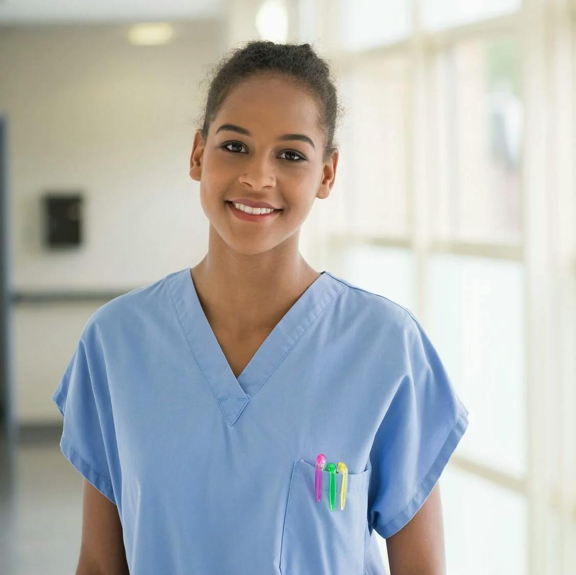 Portrait of a female nurse smiling